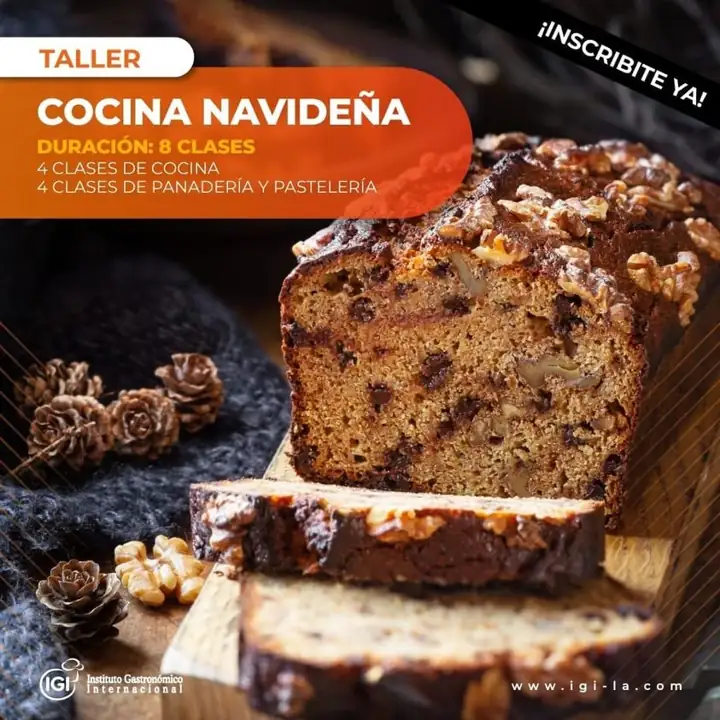 Cocina navideña pasteleria y panaderia navideña presencial todo incluido