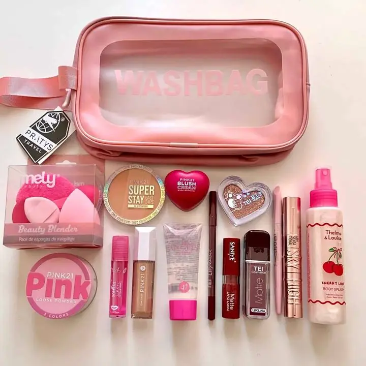 Kit makeup pink