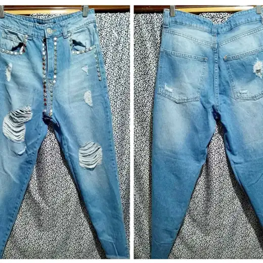 Vendo Jeans Mom con Tachas ℕuevo talle:40