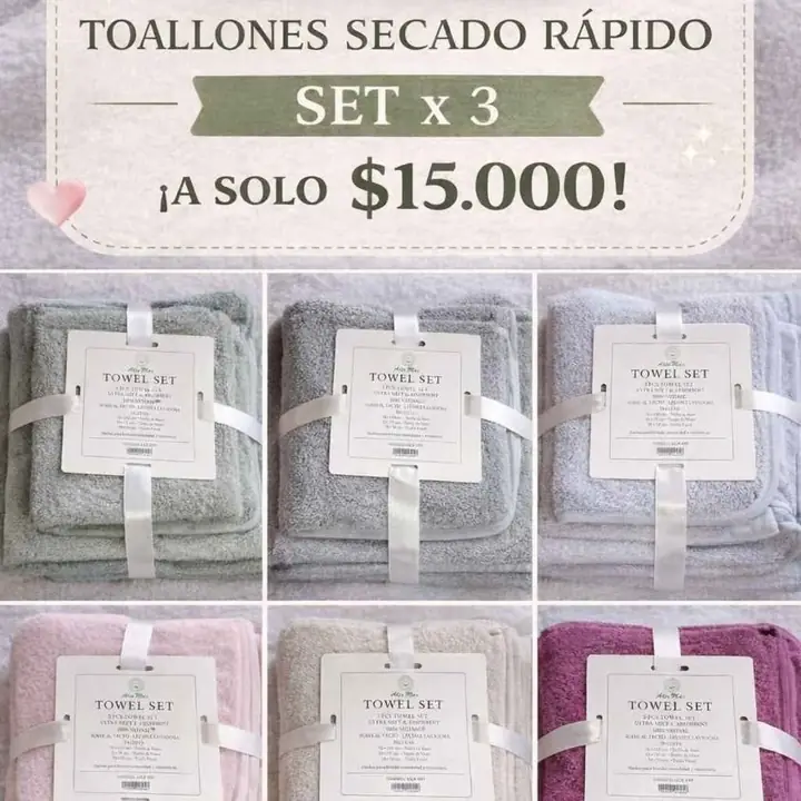 Toallones secado rapido