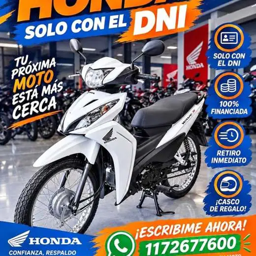 Honda | 100% financiada solo con dni