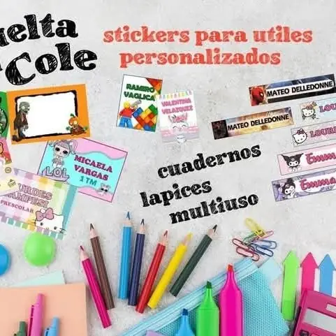 2026 Etiquetas vuelta clases