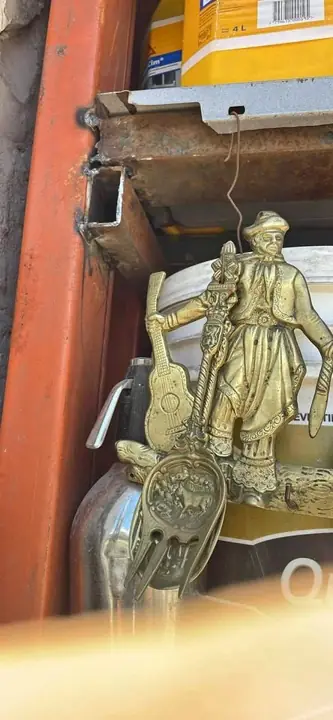Par de tenedor de bronce