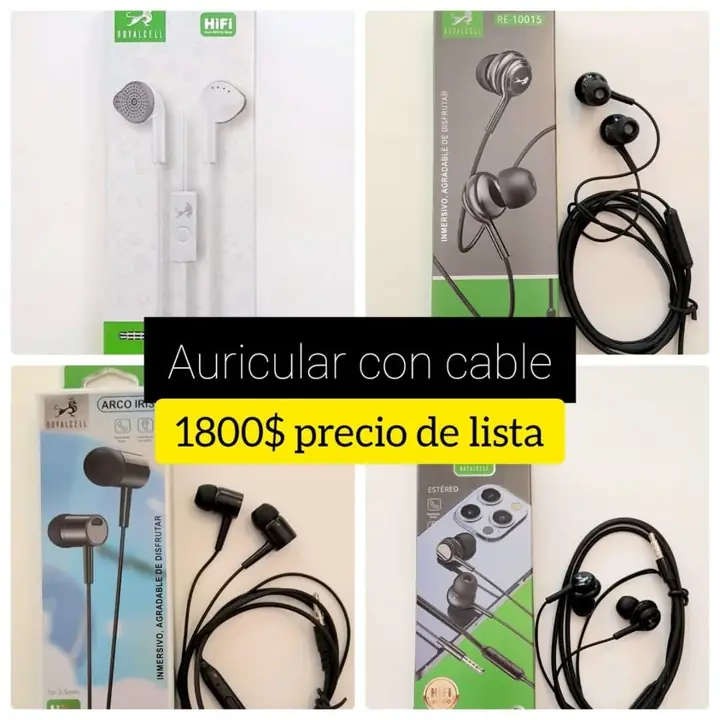 Auricular con cable
