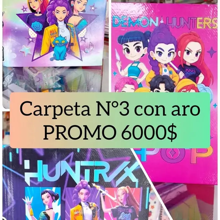 Carpeta n°3 con aros guerreras kpop
