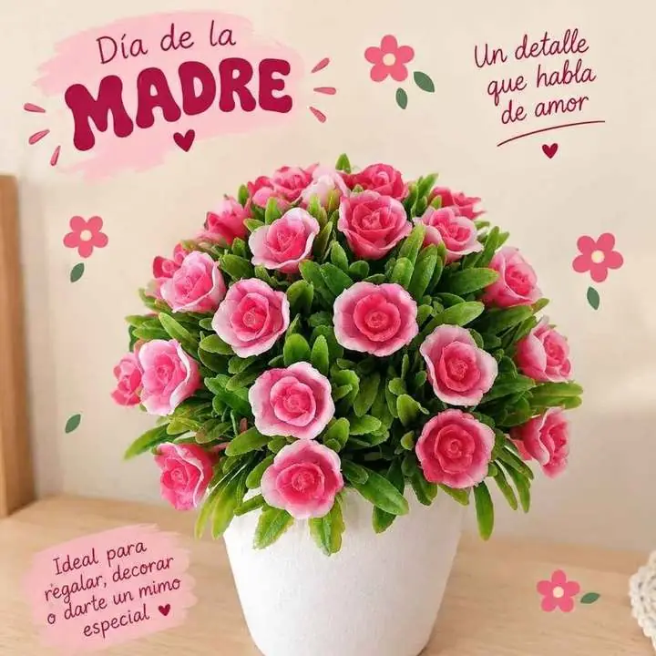 Maceta Rococó sintetica Rosa