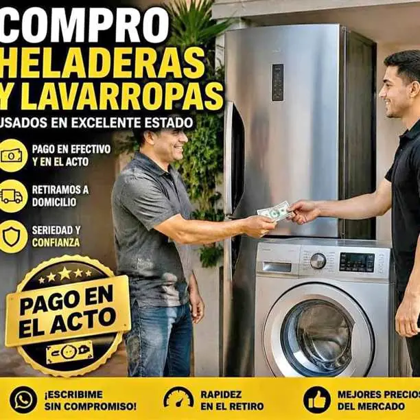 Heladera lavarropa y aires acondicionados