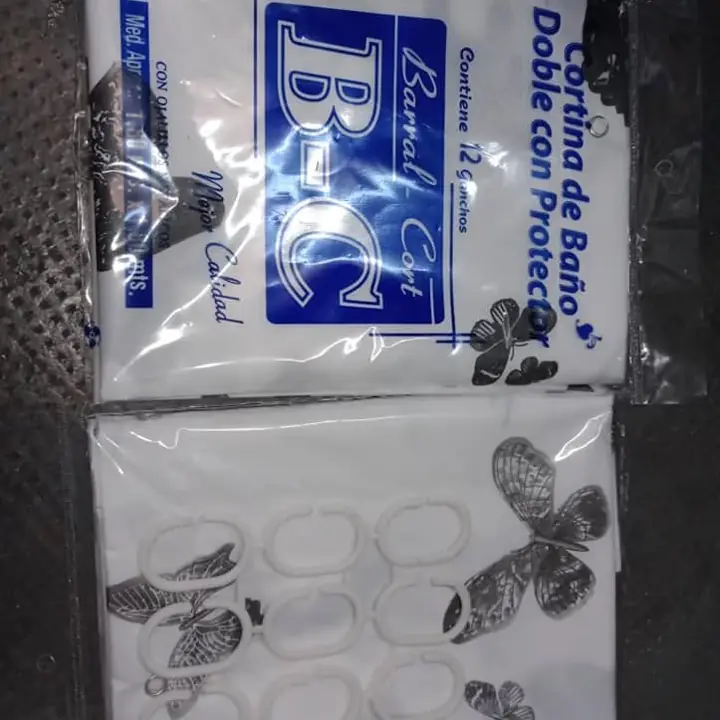Accesorios para baño alfombras PVC cortinas