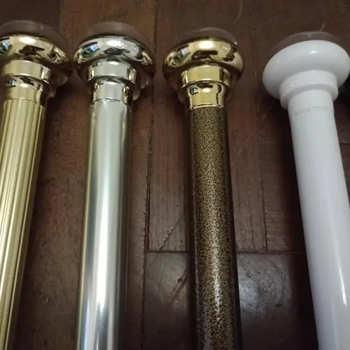 Barrales extensibles línea lujo de aluminio pintado .medidas de 1a2 metros