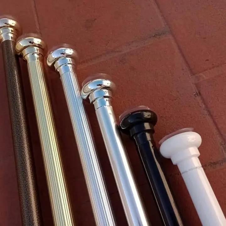 Barrales extensibles para cortinas de baño