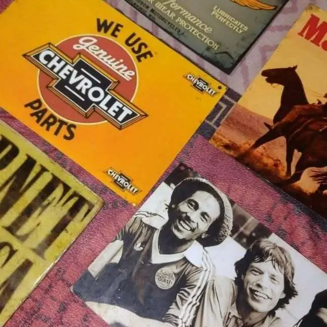 Lote carteles vintage chapa