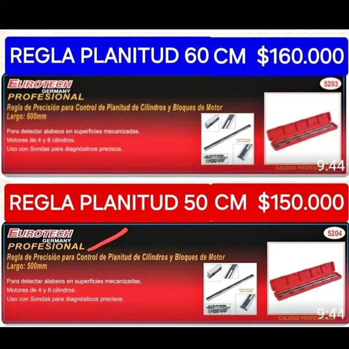 Regla planitud 50CM $150000 eurotech