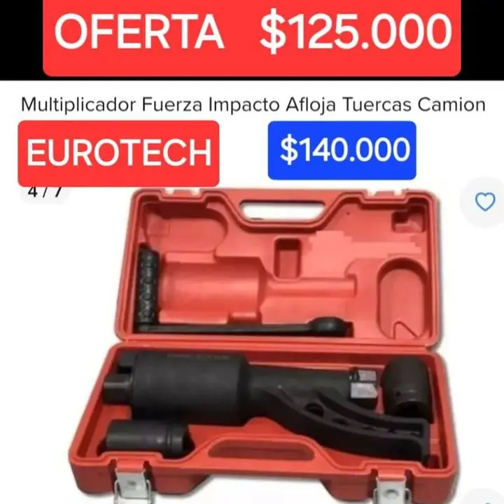 Multiplicador afloja tuerca micro camion $125000