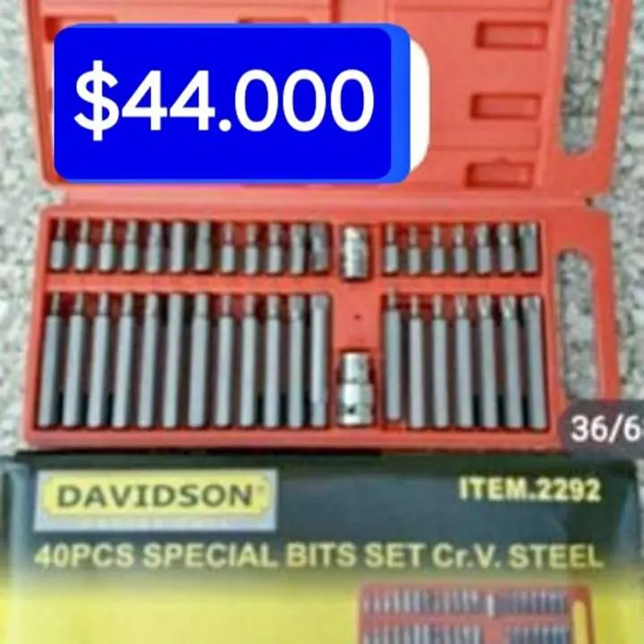 40 Puntas davidson $44000