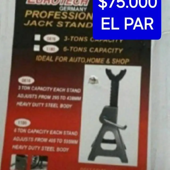 Caballetes eurotech X2 $62000 oferta hasta 20/11/25
