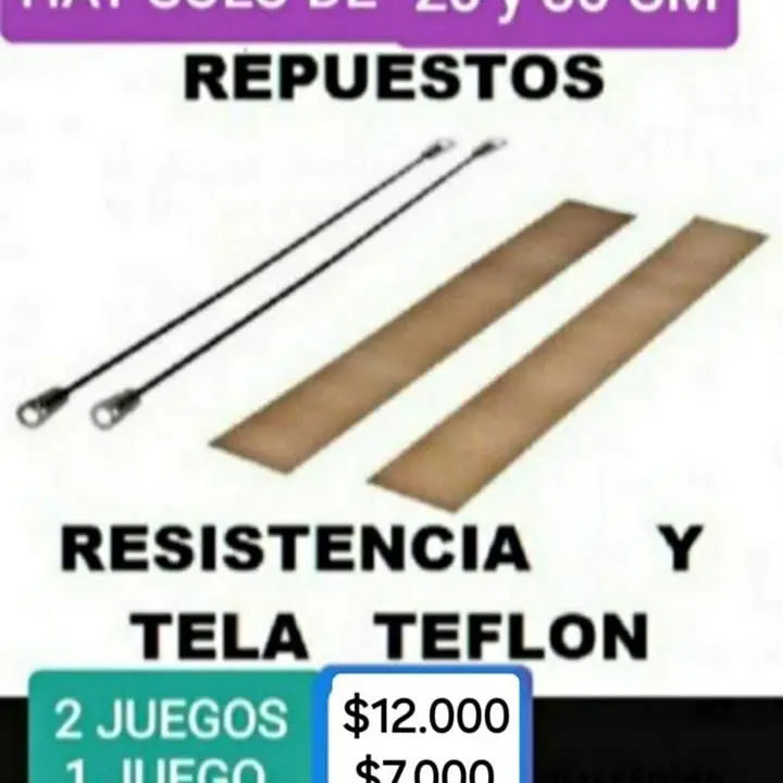 Resistencia para sellabolsa $7000