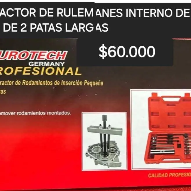 Juego extractor rulemanes $60000