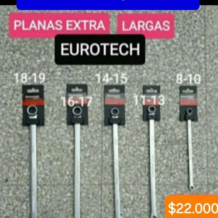 5 Llaves planas extra largas $90000 o precio por unidad en la foto