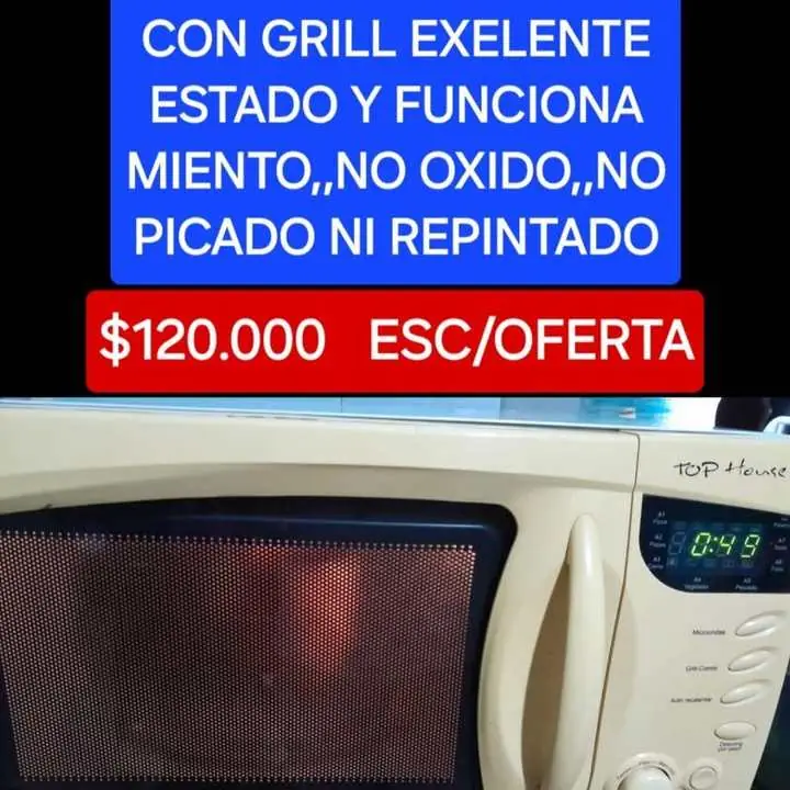 Microonda con grill $120000