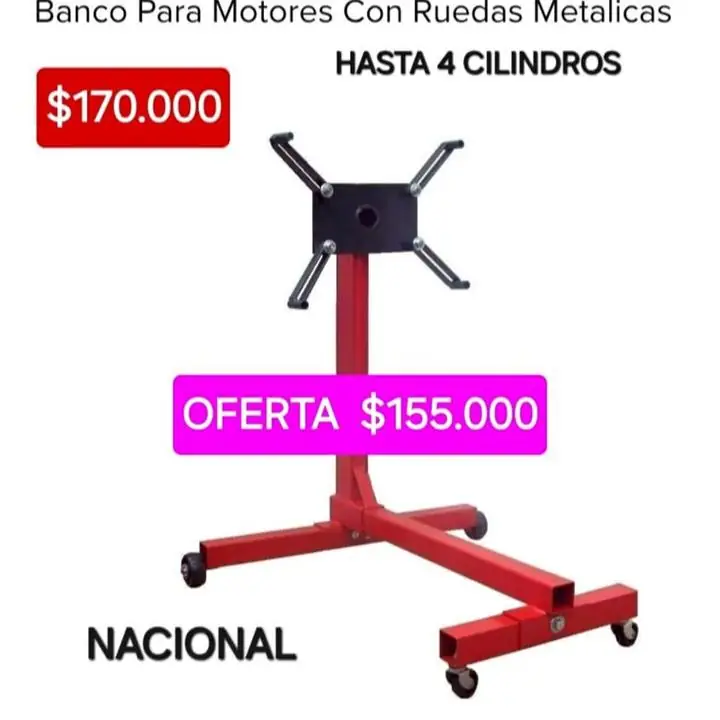Banco para motor $155000