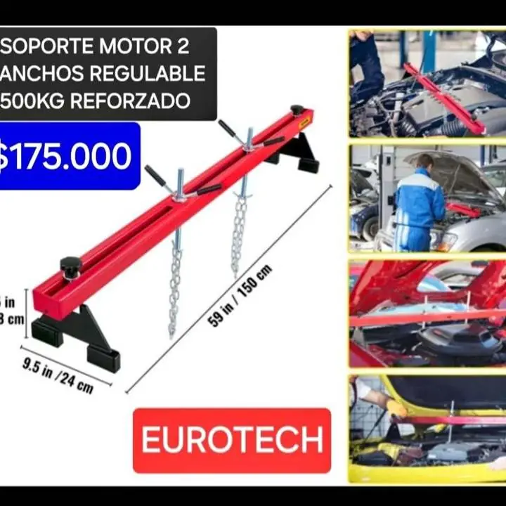 Soporte suspensor motor eurotech $175000