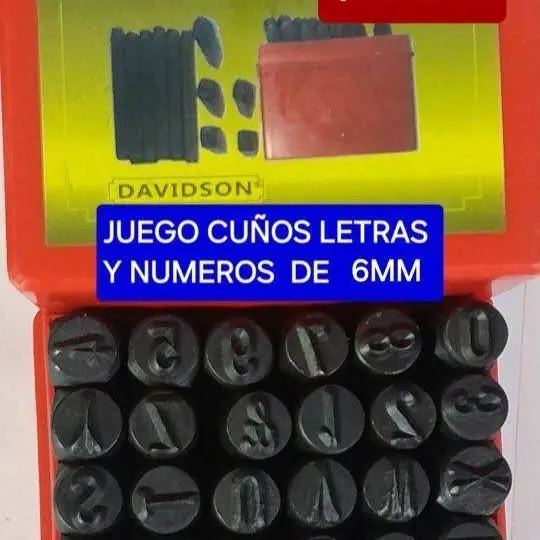 Letras y numeros 6MM $41000