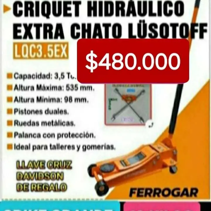 Crike 3.5T chato doble bomba $480000