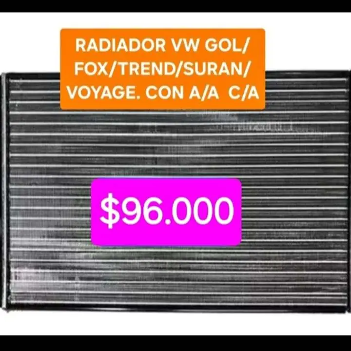 Radiador VW suran $96000