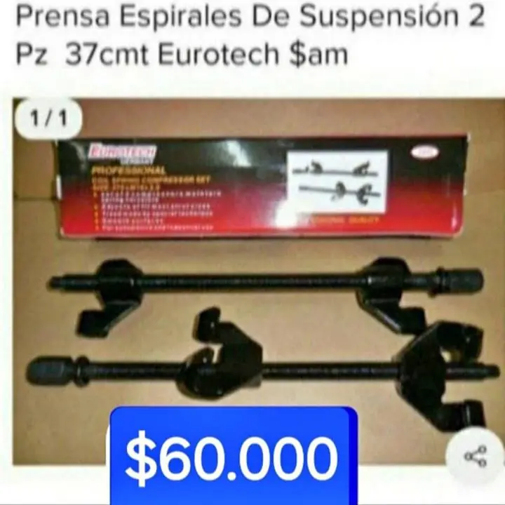 Prensa espirales eurotech $60000