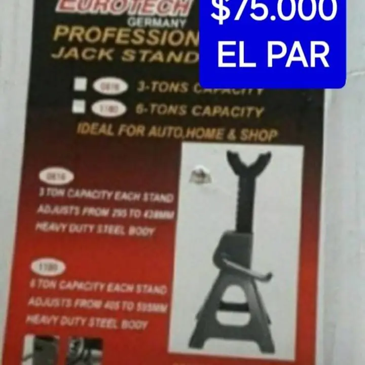 Caballetes eurotech $68000