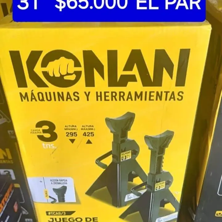 Caballetes konan $65000 el par