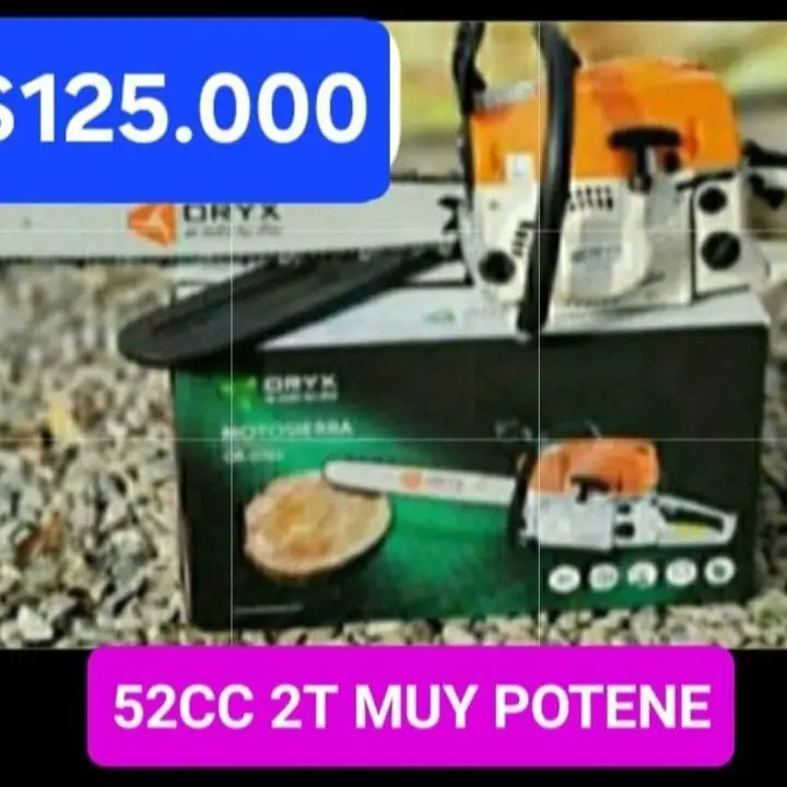 Motosierra 52CC $125000