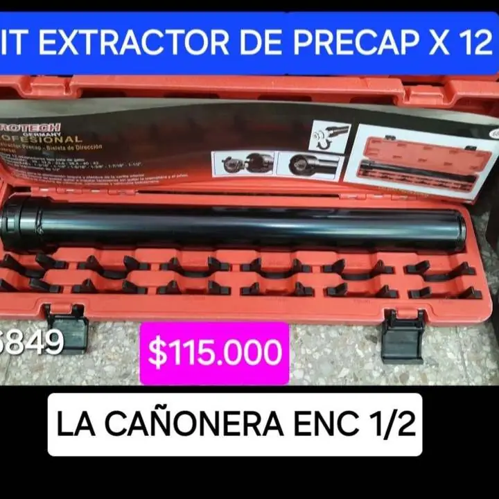 Kit saca axial precap X12 $115000
