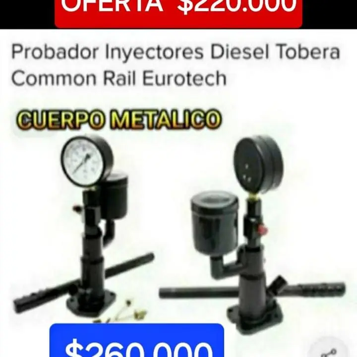 Probador de inyector eurotech $220000 en oferta