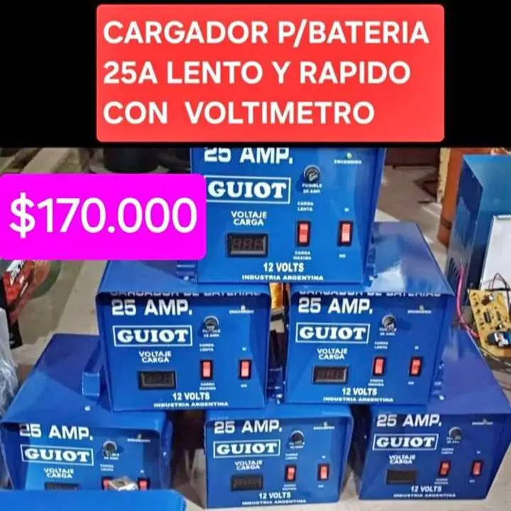 Cargador de bateria rapido $170000