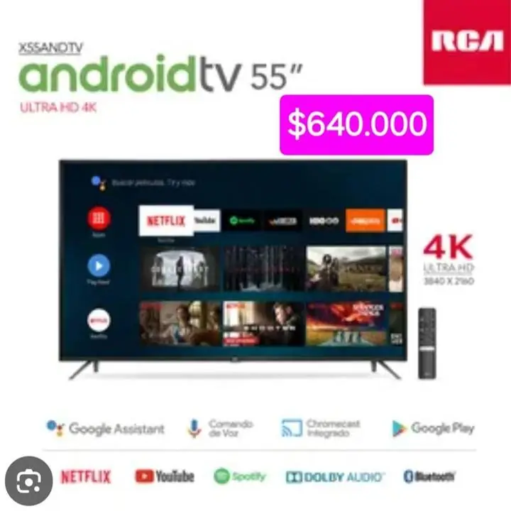 TV Android RCA 55" $640.000 en isidro casanova