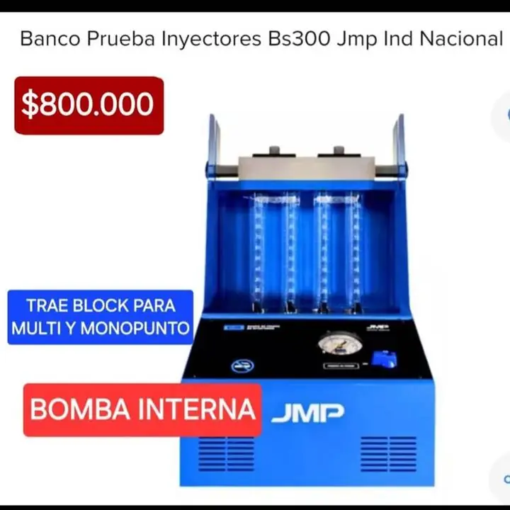 Banco probador inyectores $800000 nafteros bomba incluida
