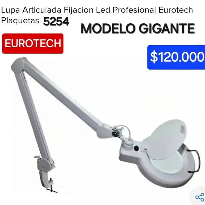 Lupa gigante con luz eurotech $120000