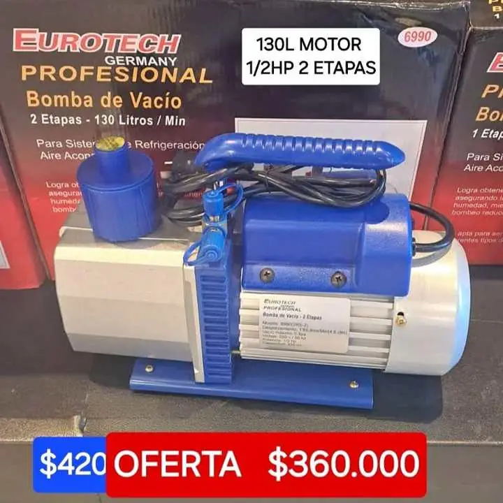 Bomba vacio refrigeracion $360000