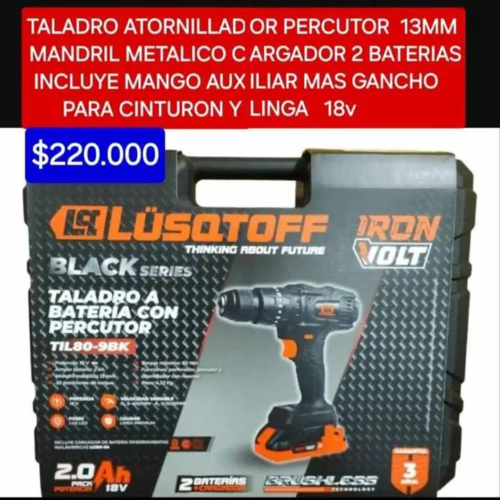 Taladro percutor atornillador 13MM $220000