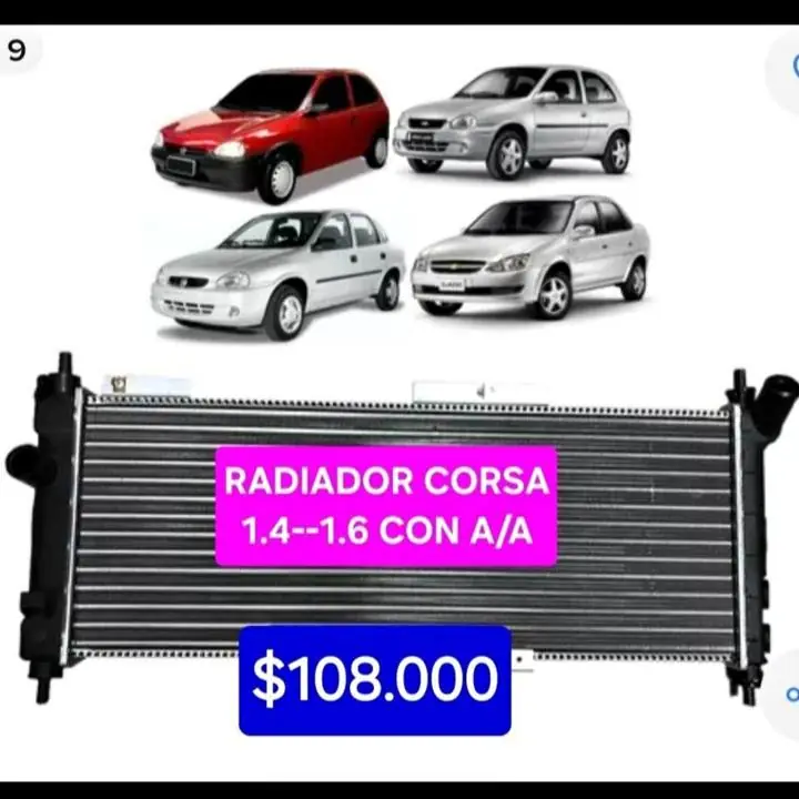 Radiador Chevrolet corsa $108000
