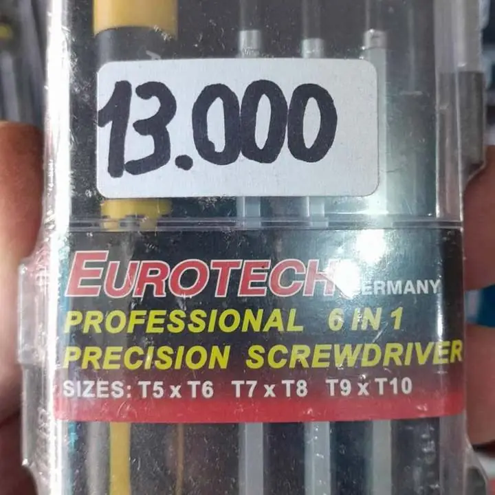 Juego destornillador x 6 mini torx $13000