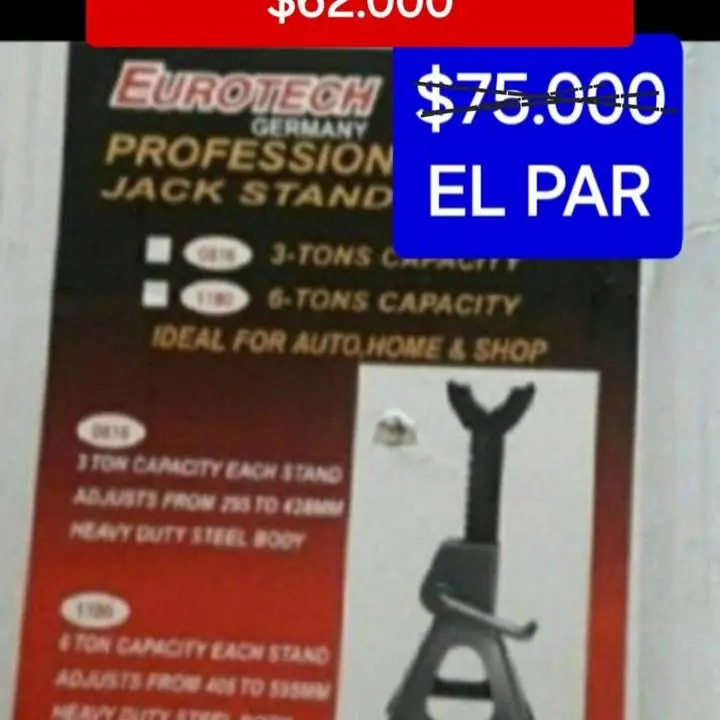 Oferta eurotech $62000 el par de 3T