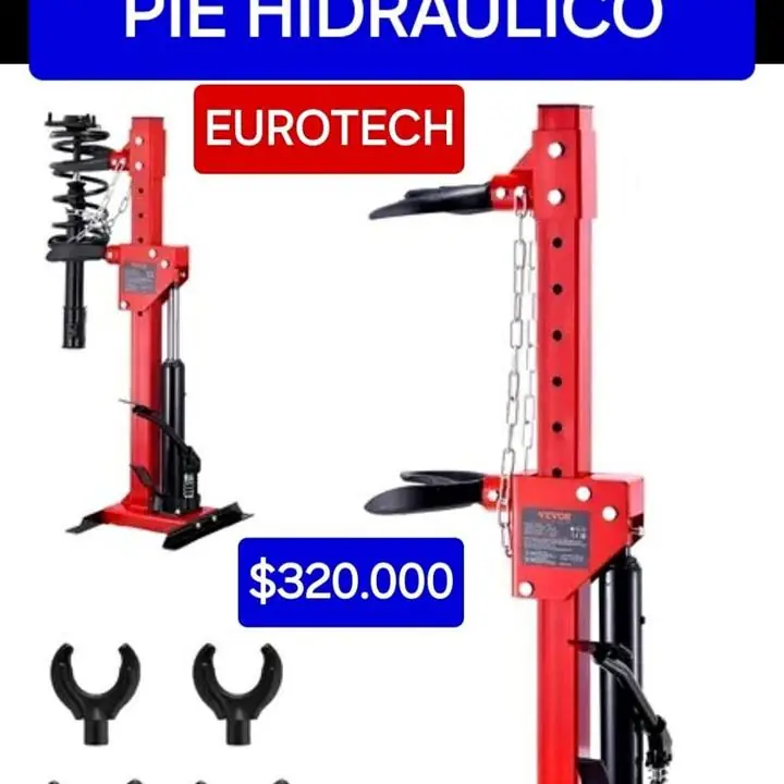 Comprimidor espiral de pie hidraulico eurotech $320000