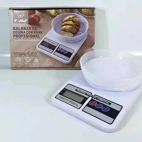 Balanza digital + bowl incluido