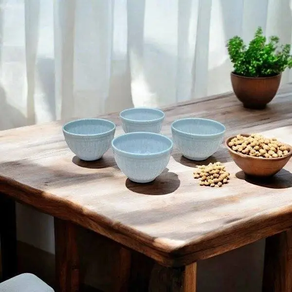 Set de 4 diperos/salseros de plastico