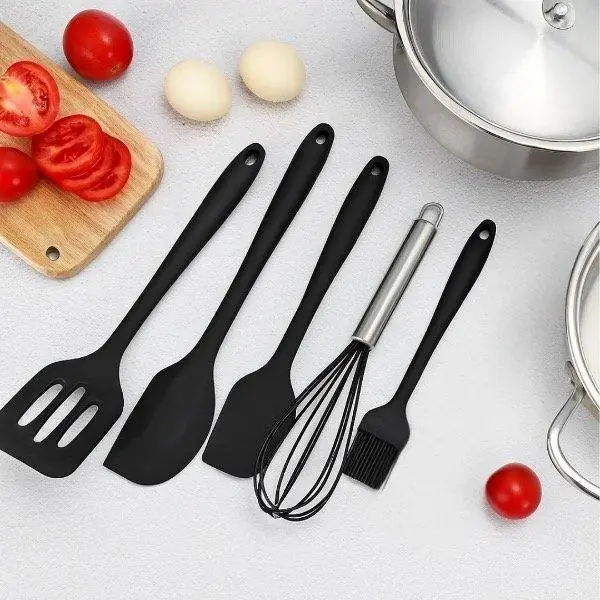 Set de 5 utensilios de silicona