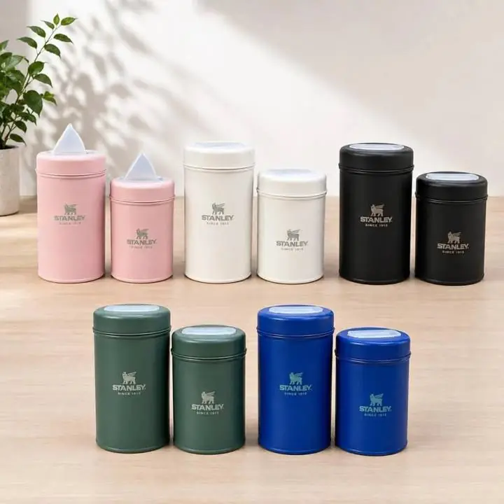 Latas x2 azucarero + yerbero Stanley