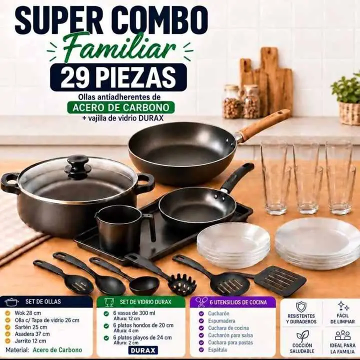 Super combo familiar 29 piezas