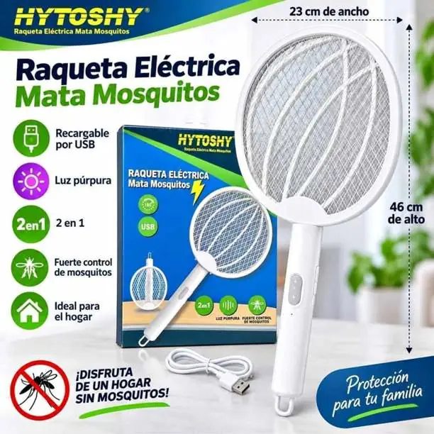 Raqueta eléctrica mata mosquitos Hytoshy